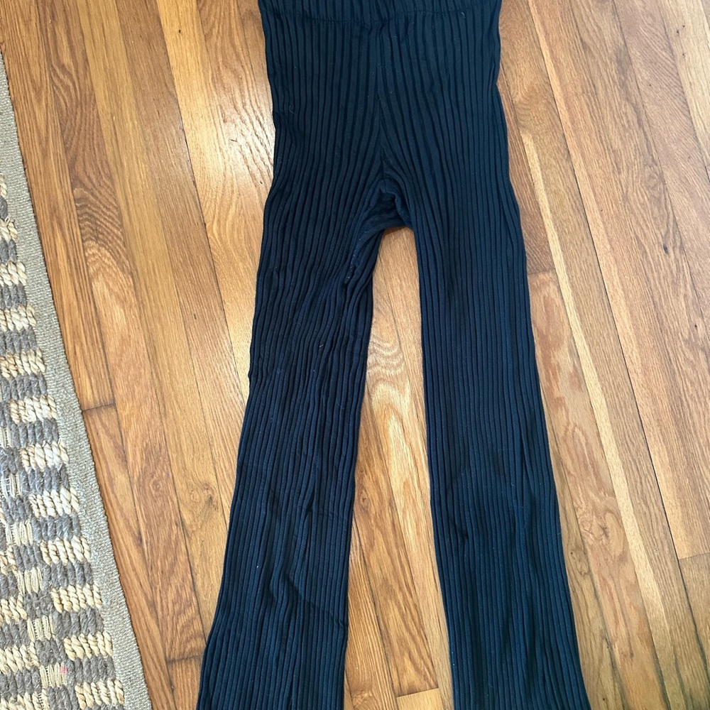 Simon Miller Black Ribbed Pants